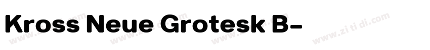 Kross Neue Grotesk B字体转换